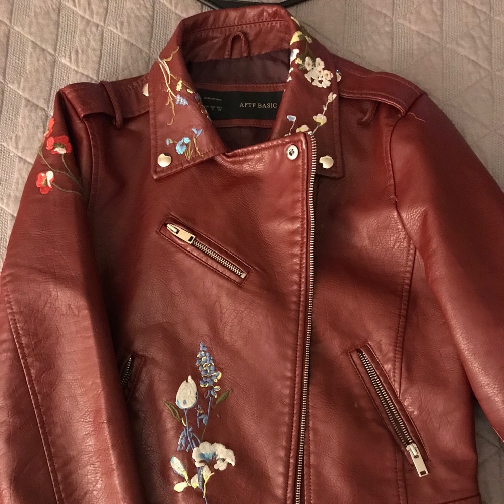 Faux leather jacket